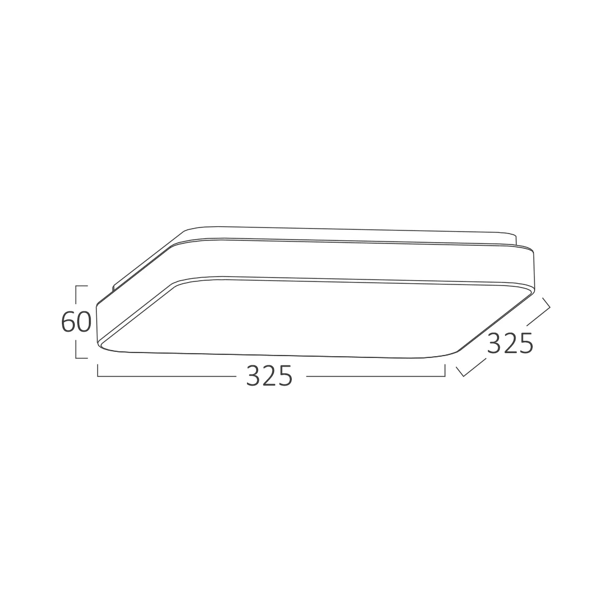 Braytron Jade Plafondlamp 24W SSA SQR 3IN1