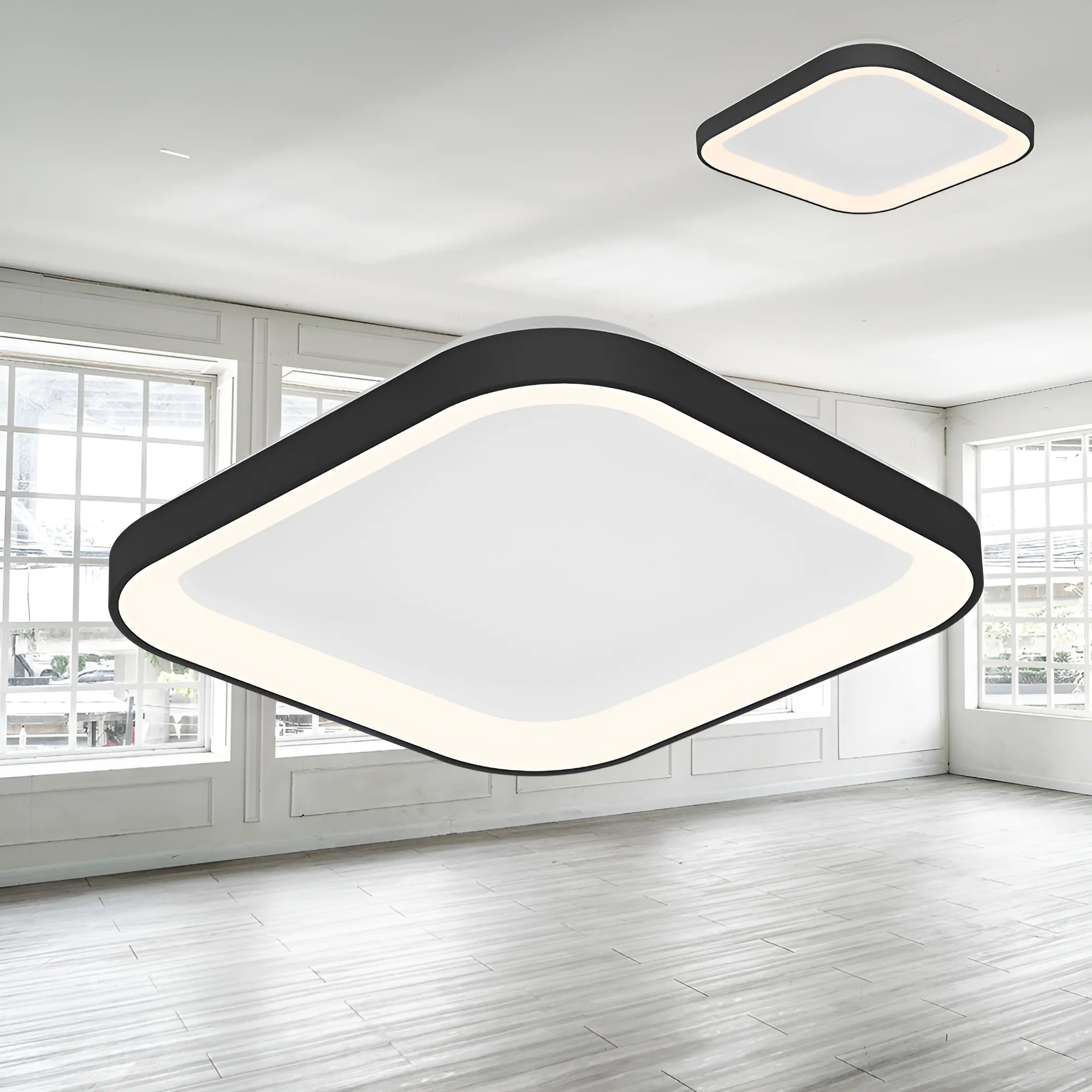 Braytron Bella Plafondlamp 36W IP20 Zwart SLS SR SQR 3IN1