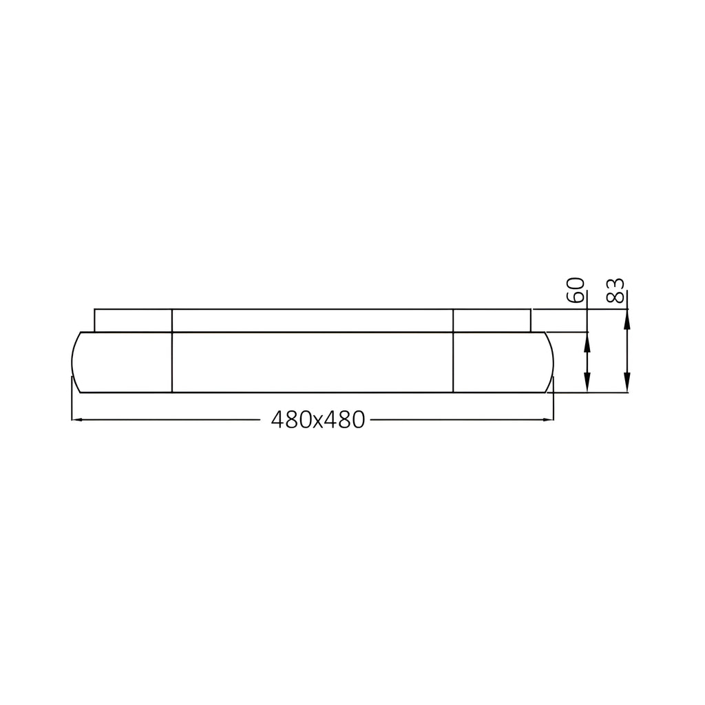 Braytron Bella Plafondarmatuur 36W IP20 Zwart MLS SR SQR 3IN1