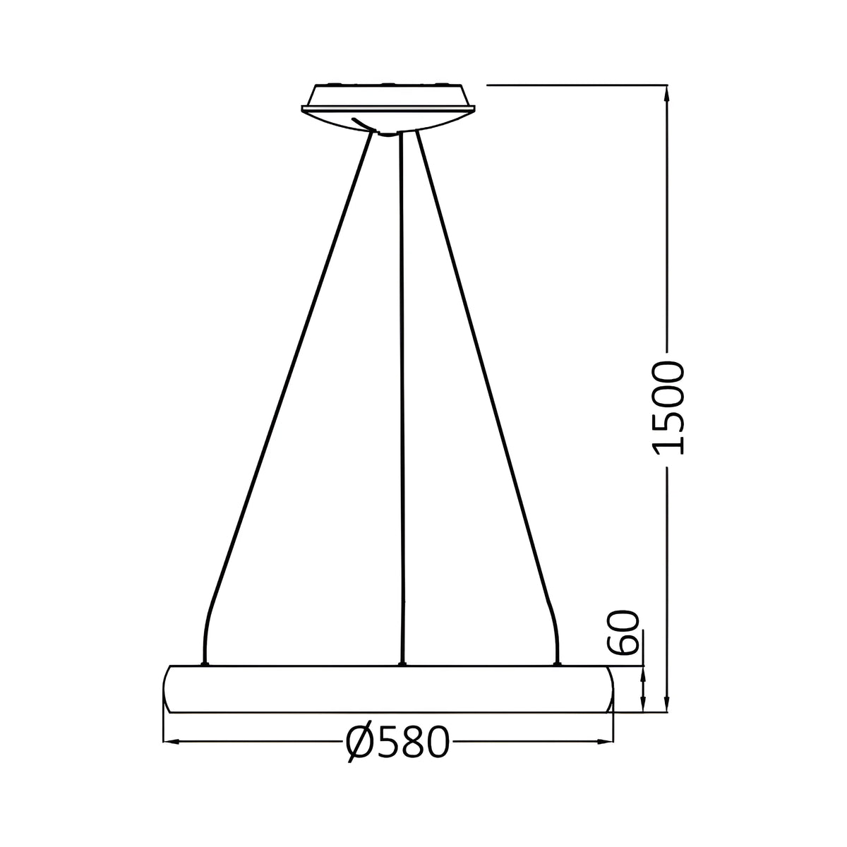Braytron Bella Plafondlamp 46W IP20 Goud MLP PD RND 3IN1