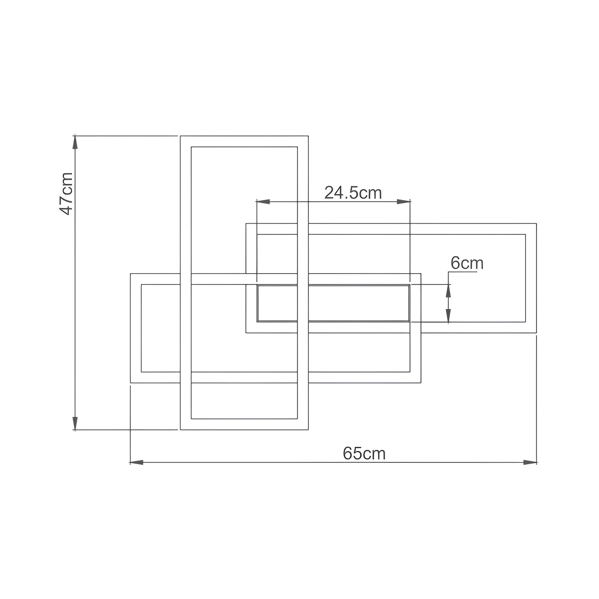 Braytron Nela Plafondlamp 65W IP20 Wit SS2 RND RMT