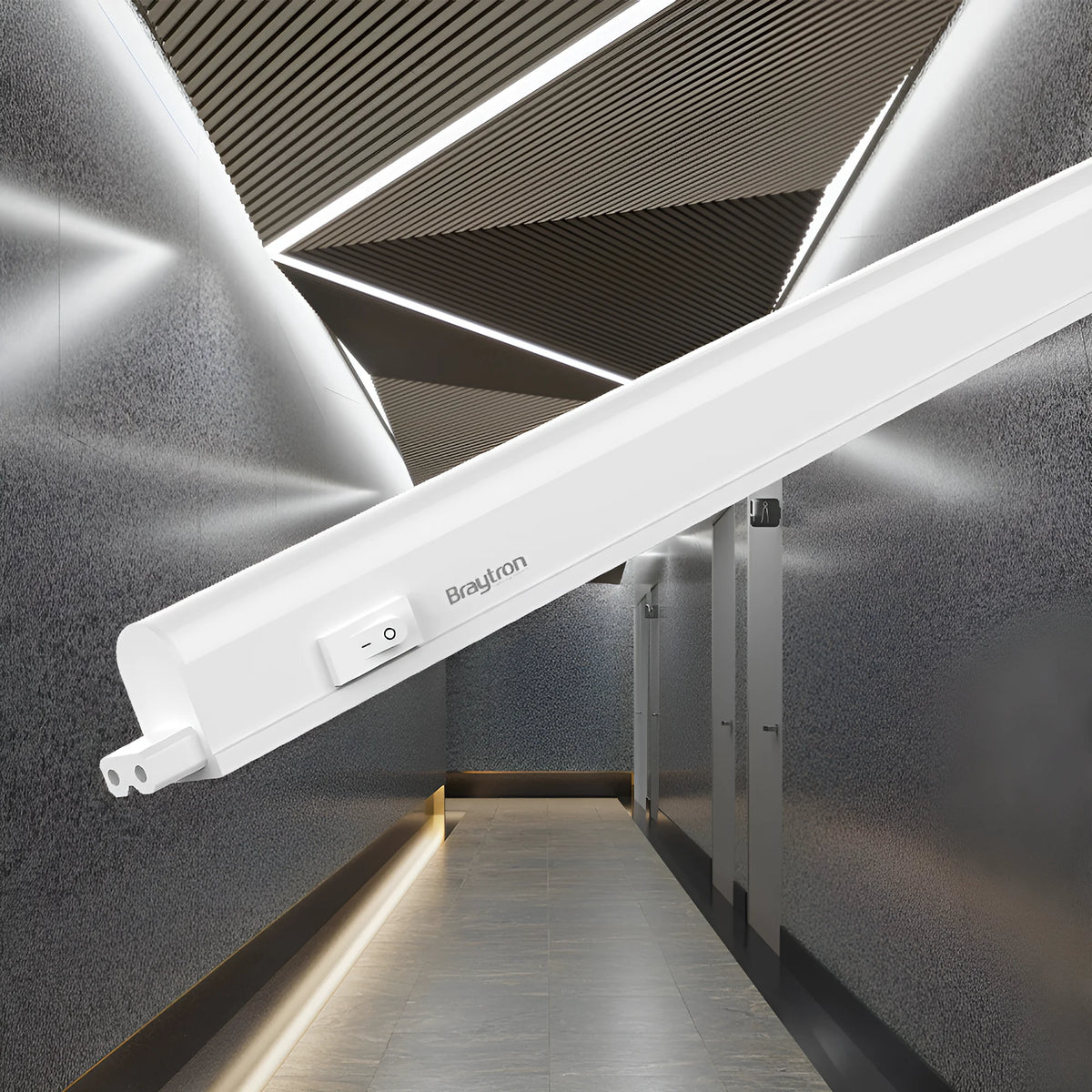 Braytron Ledline LED Wandlamp 7W 3000K Wit RND