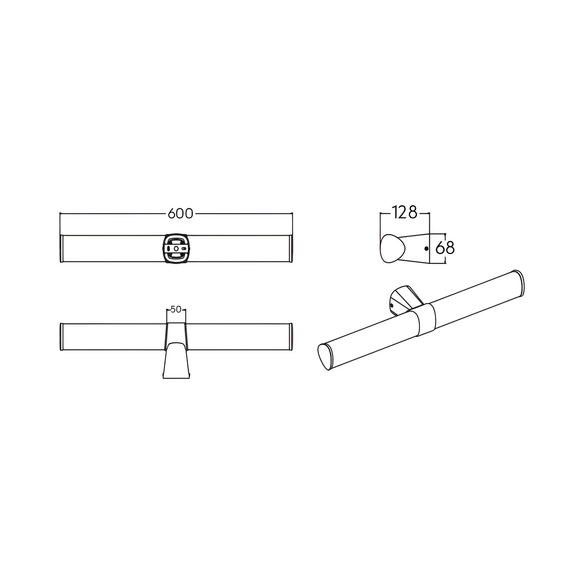 Braytron Lily Spiegellamp 16W B 600 3IN1 CHR