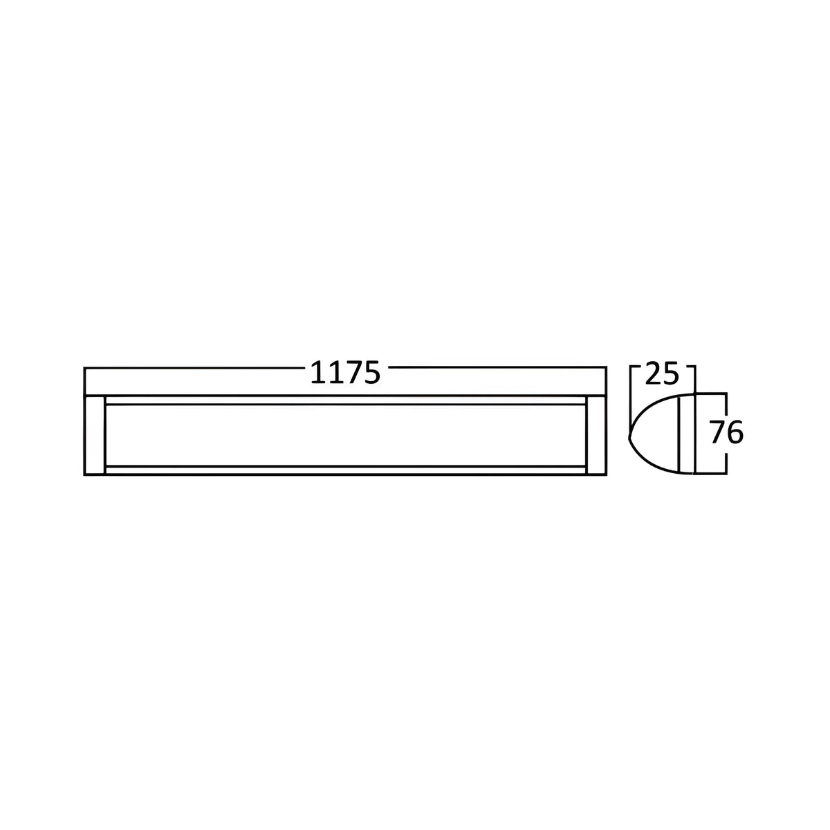 Braytron Proline LED Wandlamp 35W PS 1.2MT PLS 3IN1