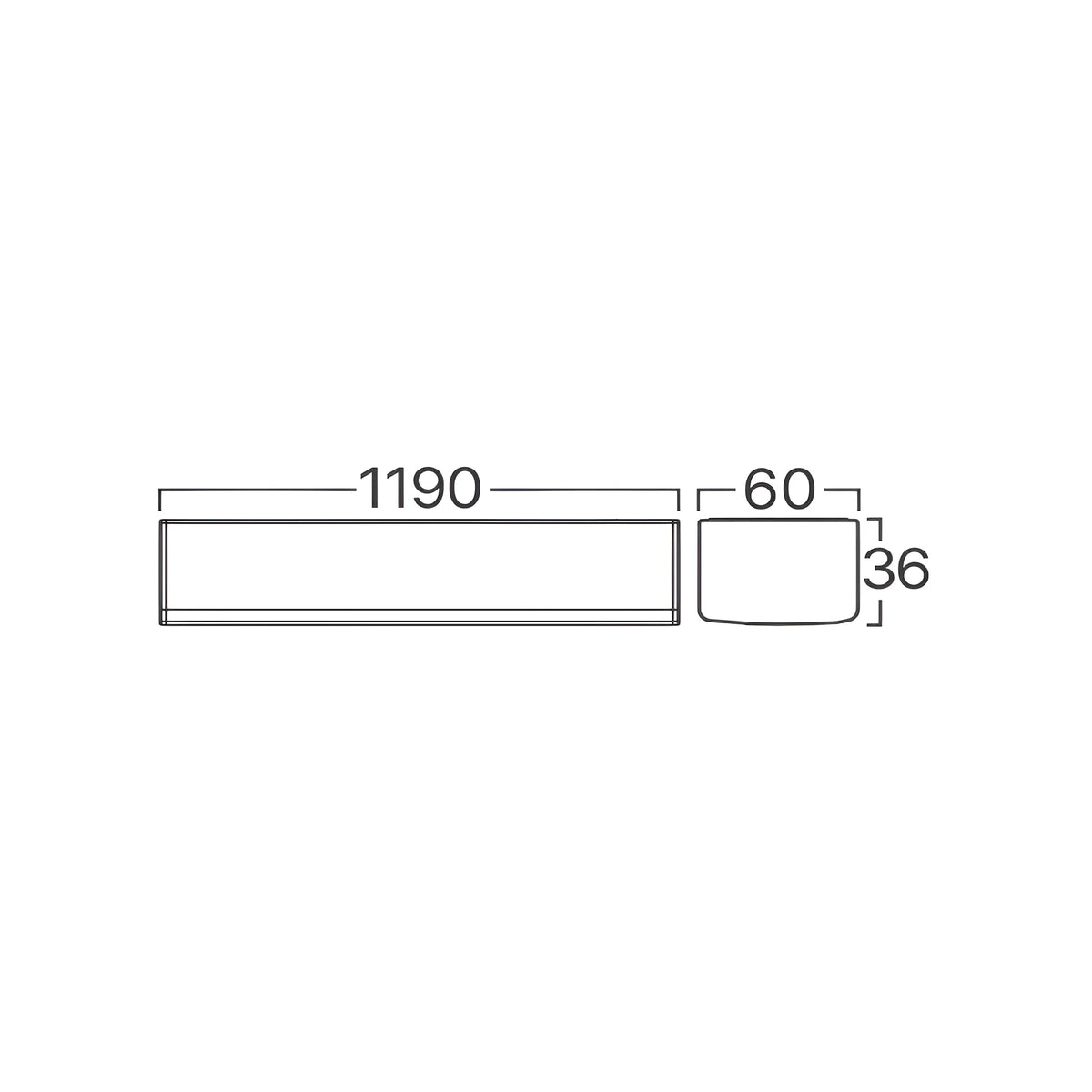 Braytron Proline LED Balklamp 36W Wit PT 1.2MT 3IN1