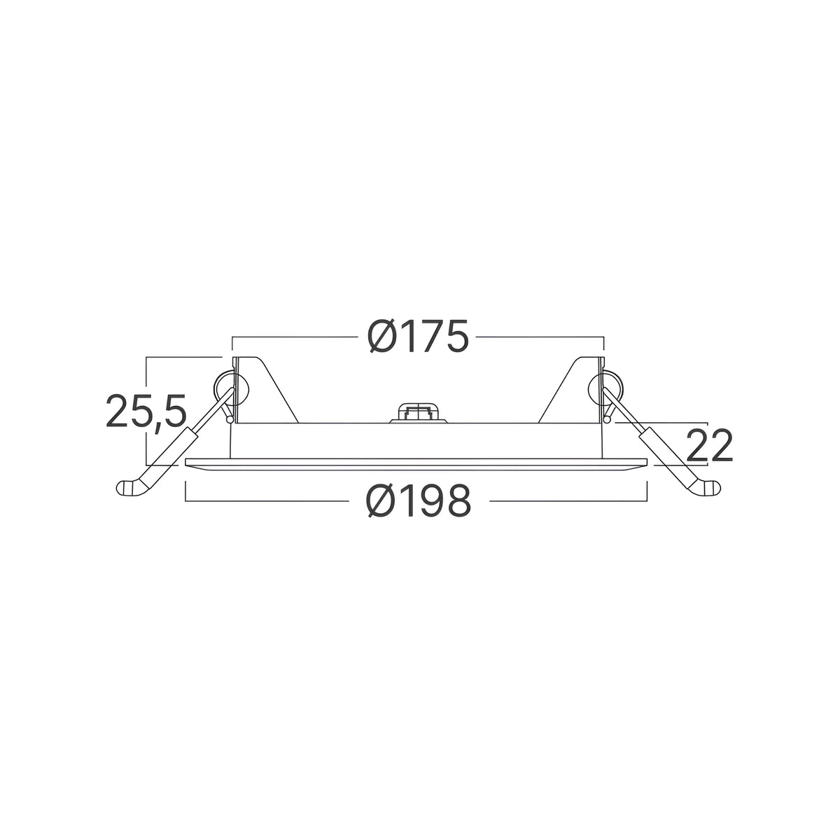 Braytron Smd LED Paneel 15W Wit CRP RND 7INC 3IN1