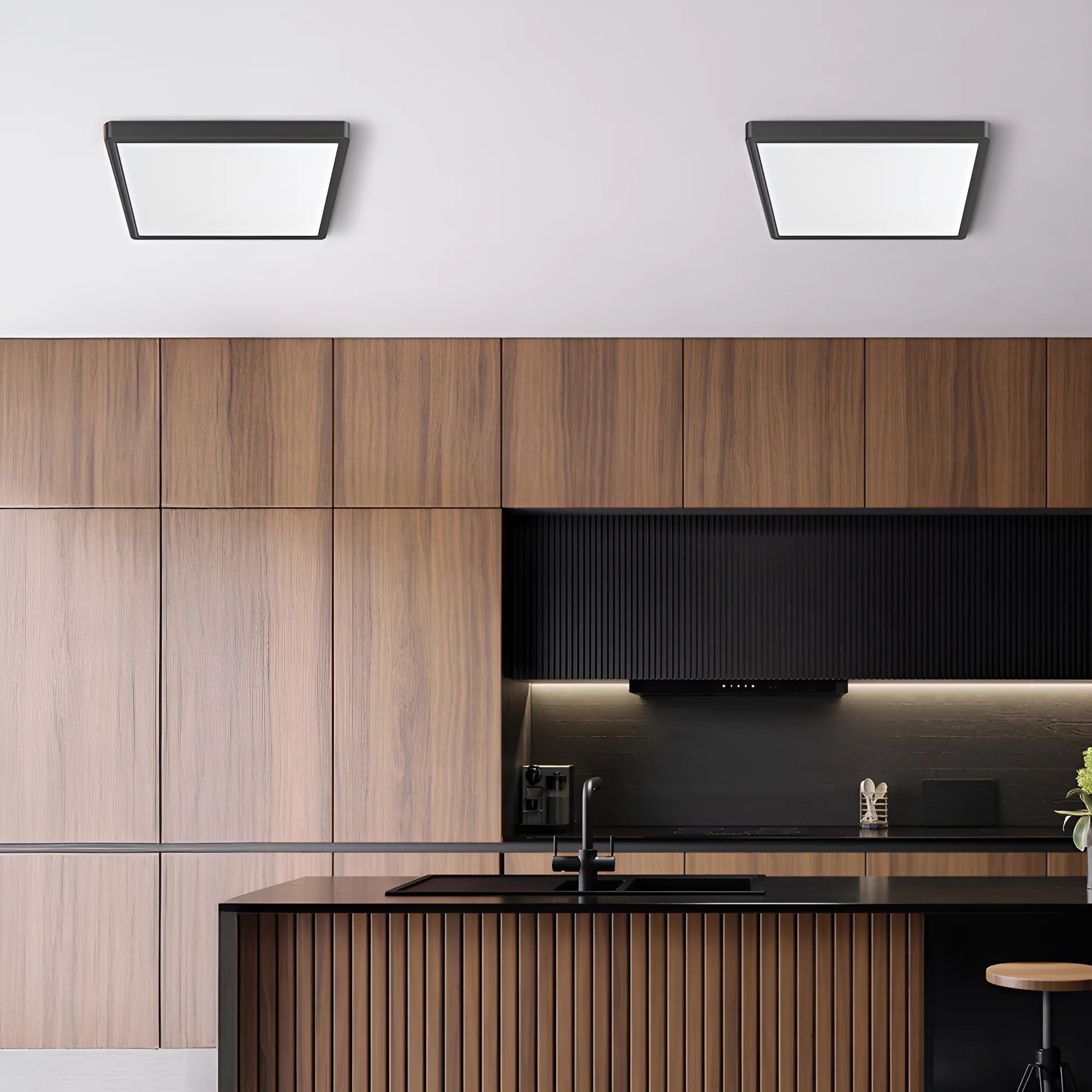 Braytron Jade Plafondlamp 20W Zwart SLR SQR 3IN1