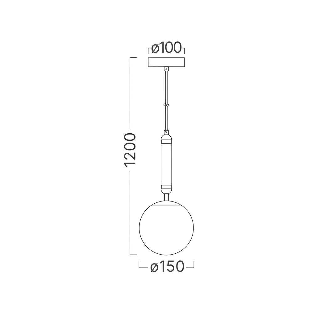 Braytron S006R Hanglamp Goud 1H 1xG9 OPL