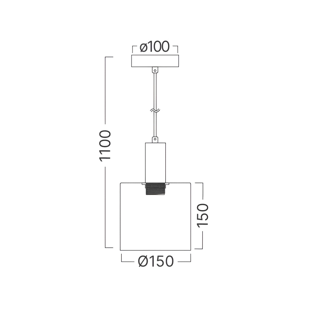 Braytron S007R Hanglamp 1H 1xE27 SMK