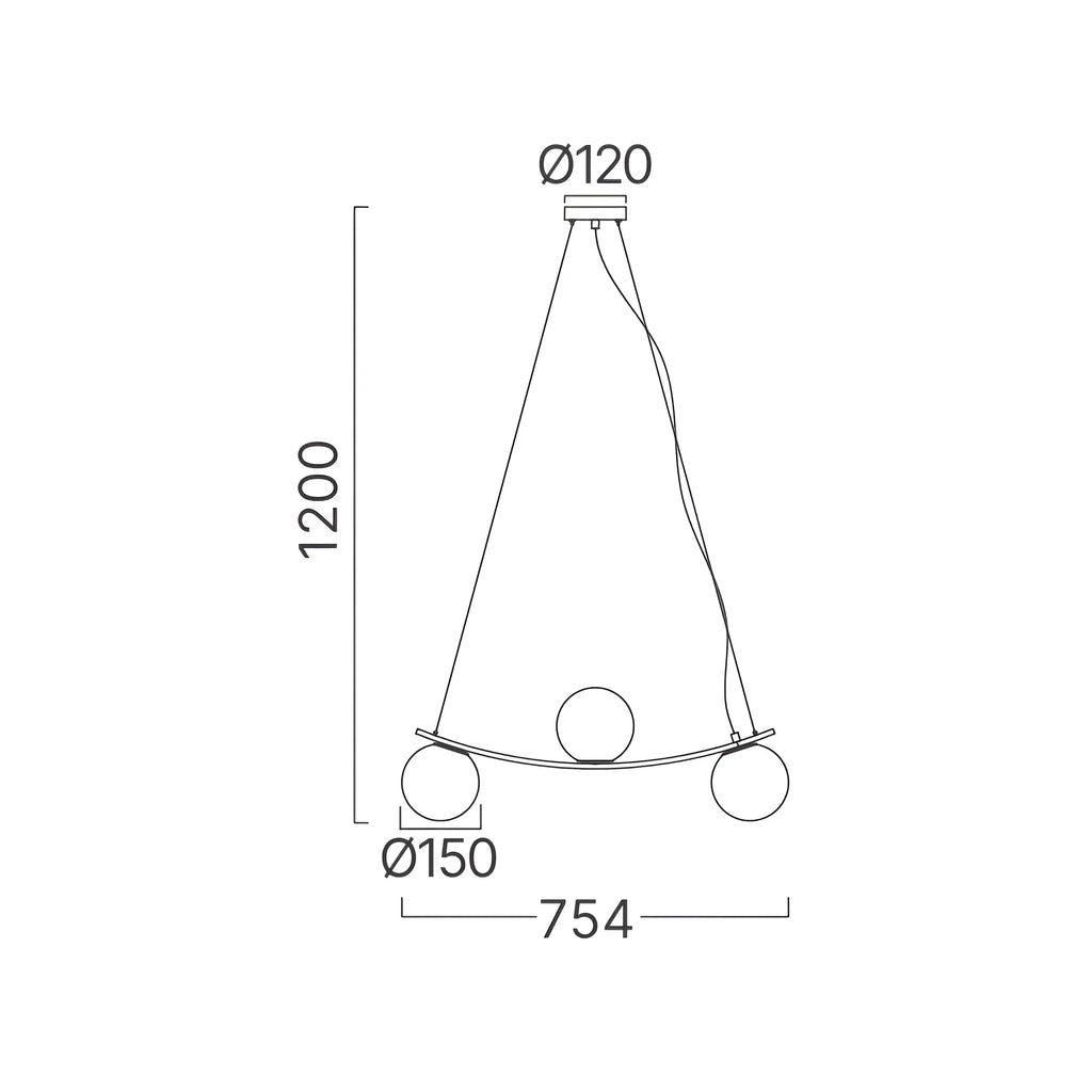 Braytron S013R Hanglamp Zwart 3H 3xG9 OPL