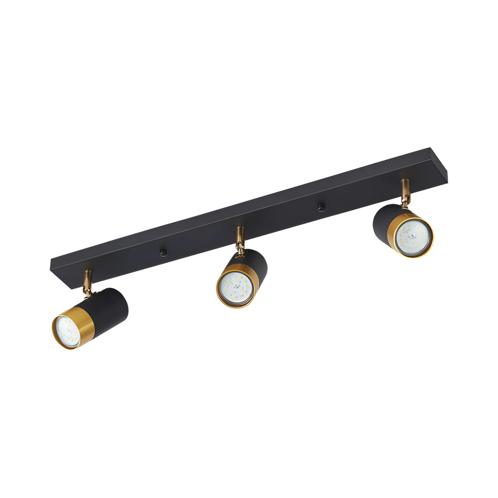 Braytron G002C Plafondlamp Zwart 3H 3xGU10