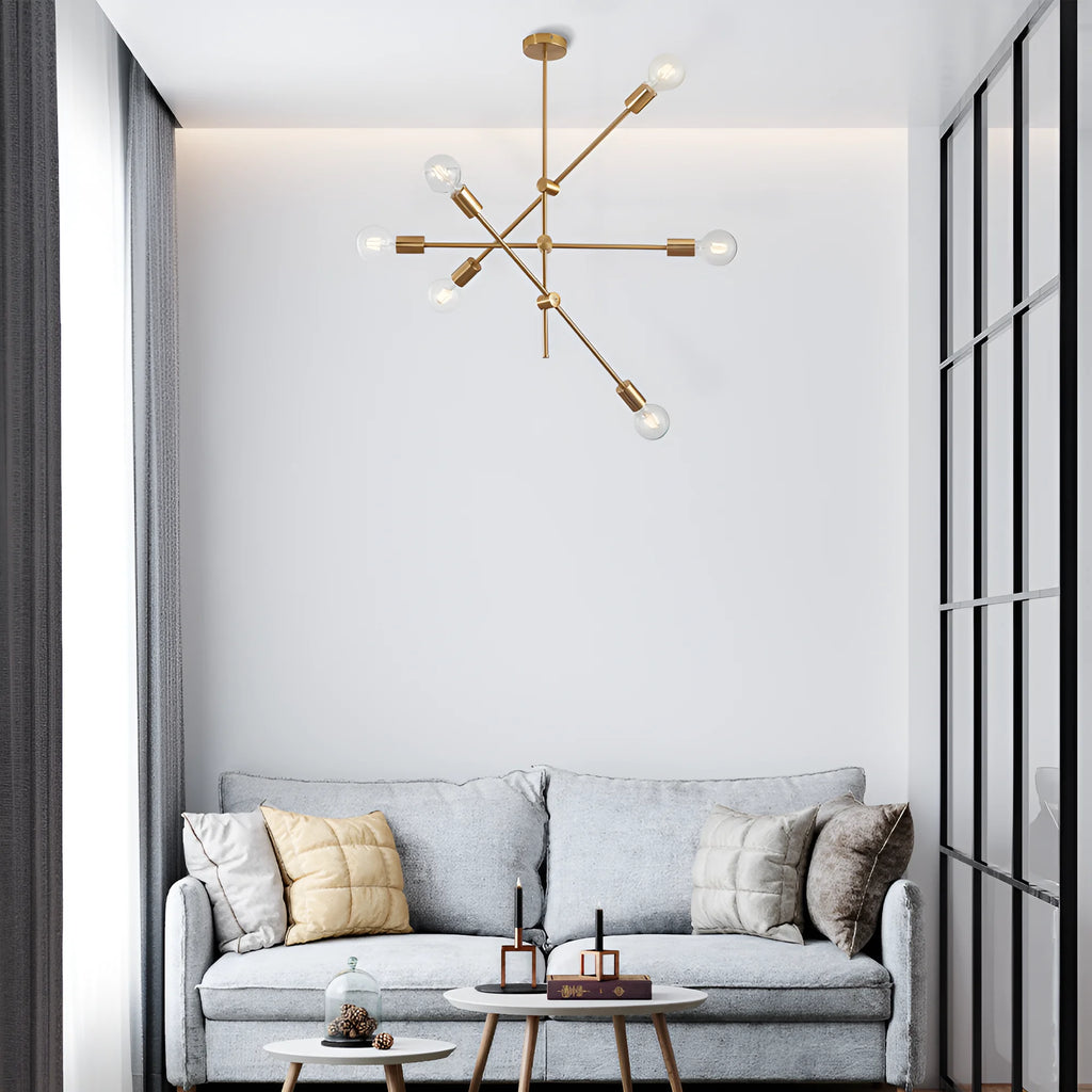 Braytron G004C Hanglamp Goud 6H 6xE27