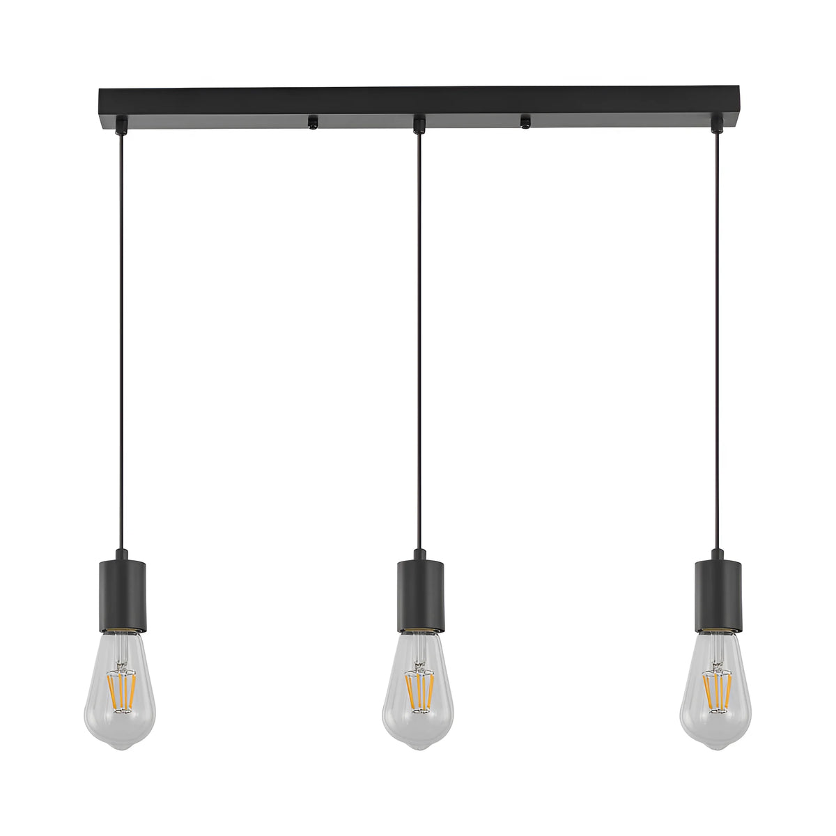 Braytron G006S Hanglamp Zwart 3H 3xE27