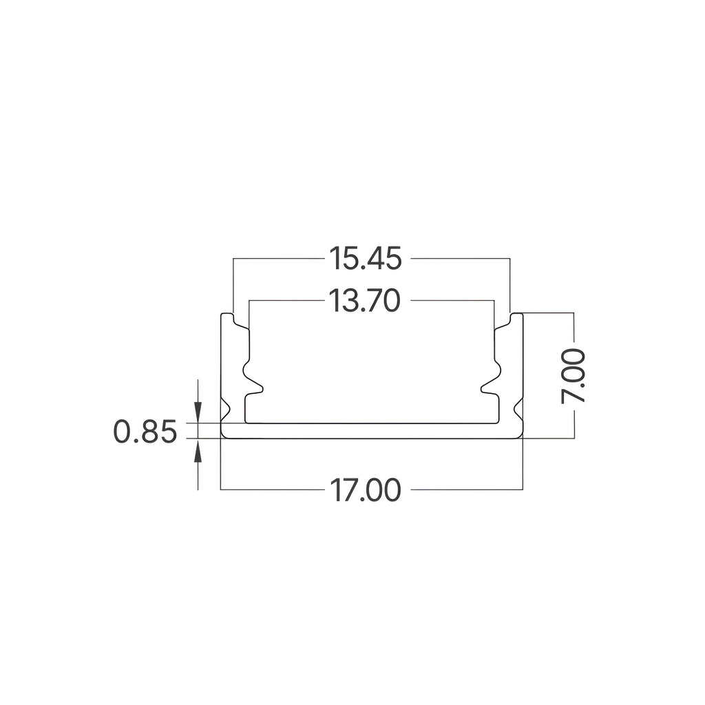 Braytron Sr1707 Aluminium Profiel Zwart 2MT