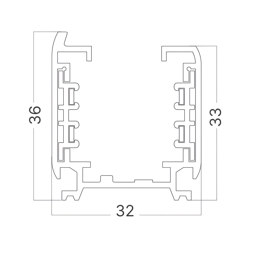 Braytron 2M Railsysteem Wit 4WRS