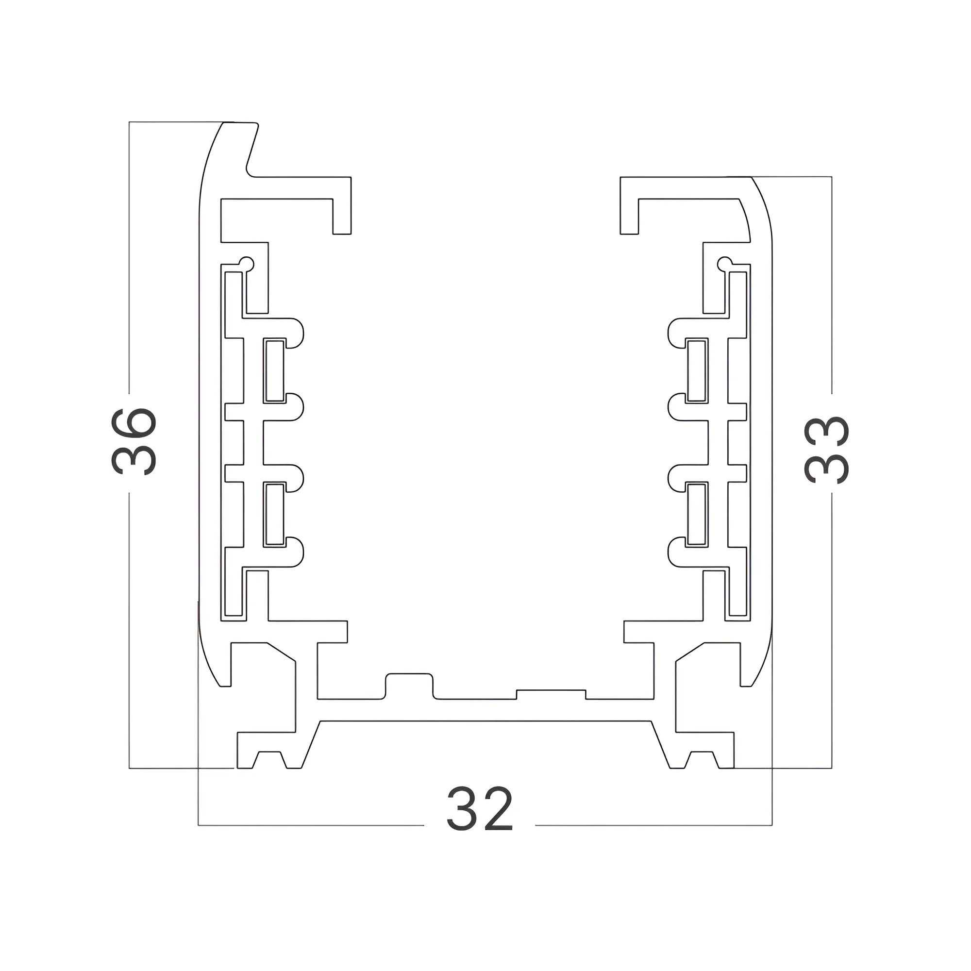 Braytron 2M Railsysteem Wit 4WRS