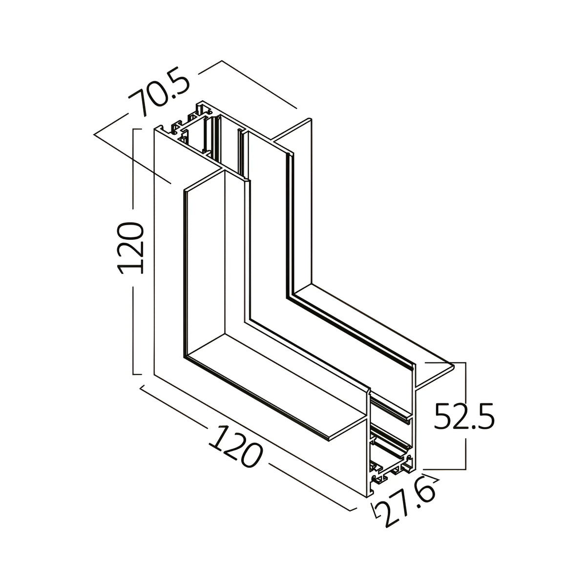 Braytron M20A Magneetrail-armatuur Zwart TR01 2