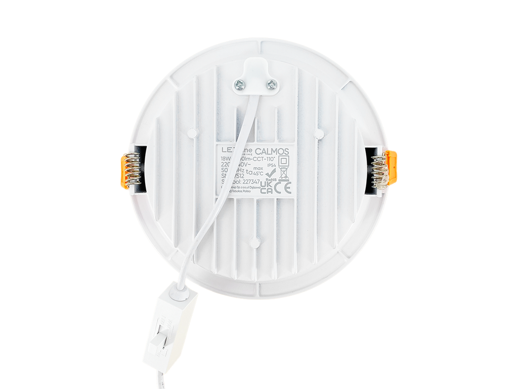 Downlight CALMOS 3CCT (3/4/6,5K) 18W 2100lm rond IP54 Wit PRIME