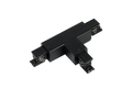 T1-connector voor LUMICANTO POWERTRACK railbaan rechts zwart met voeding PRIME