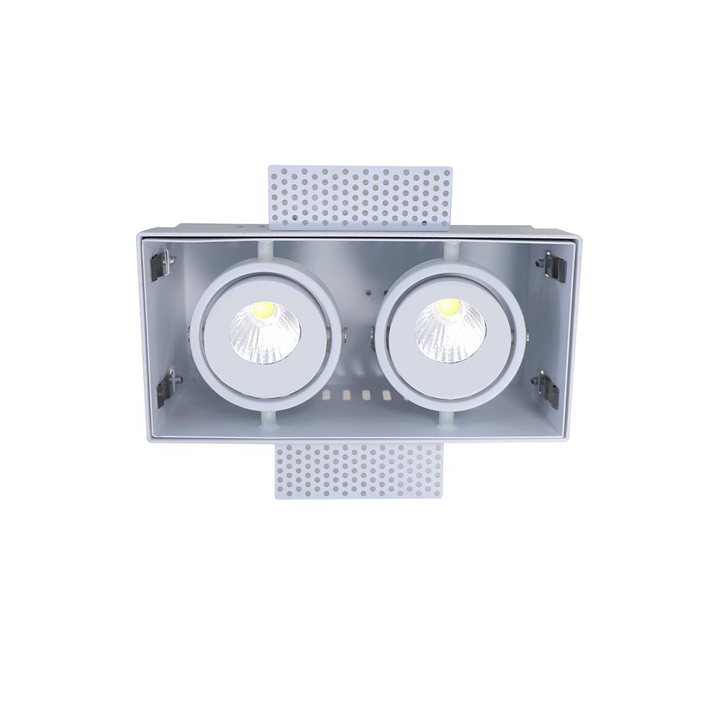 Artdelight Trofa - Inbouwspot - 2 lichts trimless - Wit