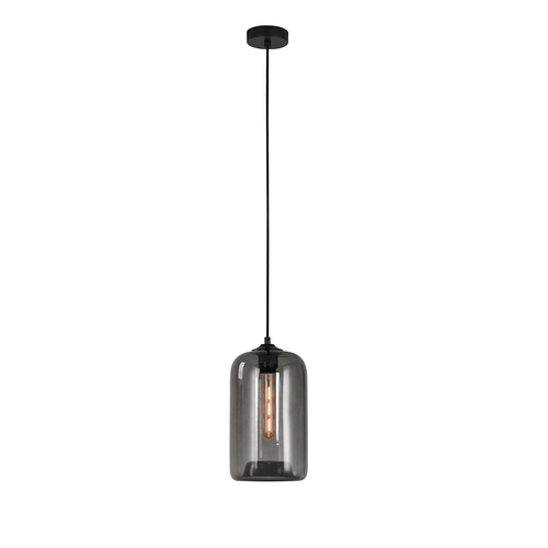 Artdelight Botany - Hanglamp - Ø17,5cm - Grijs glas