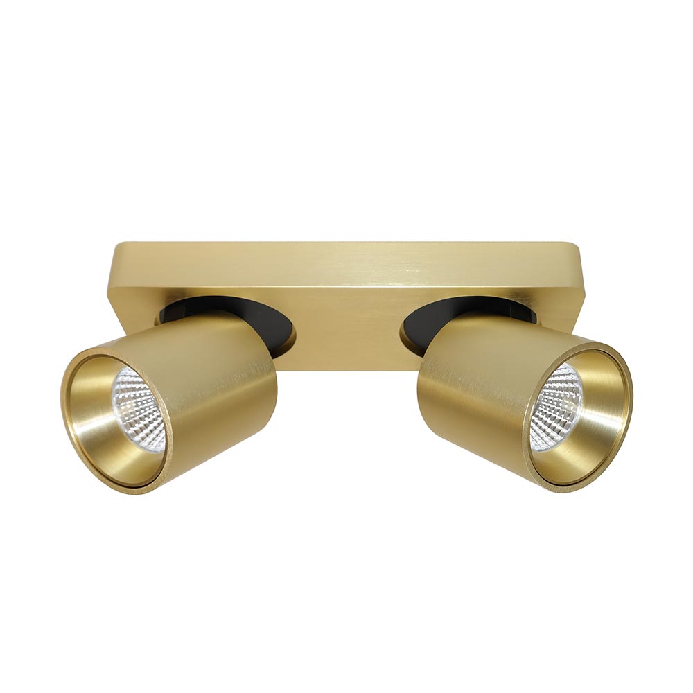 Artdelight Laguna - Opbouwspot - 2 lichts - Goud geborsteld