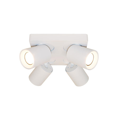 Artdelight Megano - Opbouwspot - 4 lichts - Wit