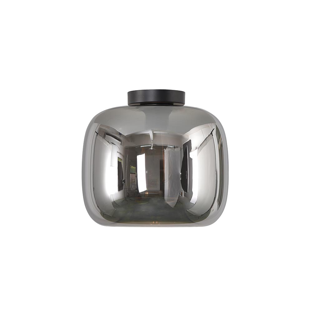 Artdelight Preston - Plafonnière - Ø28cm - Titan glas