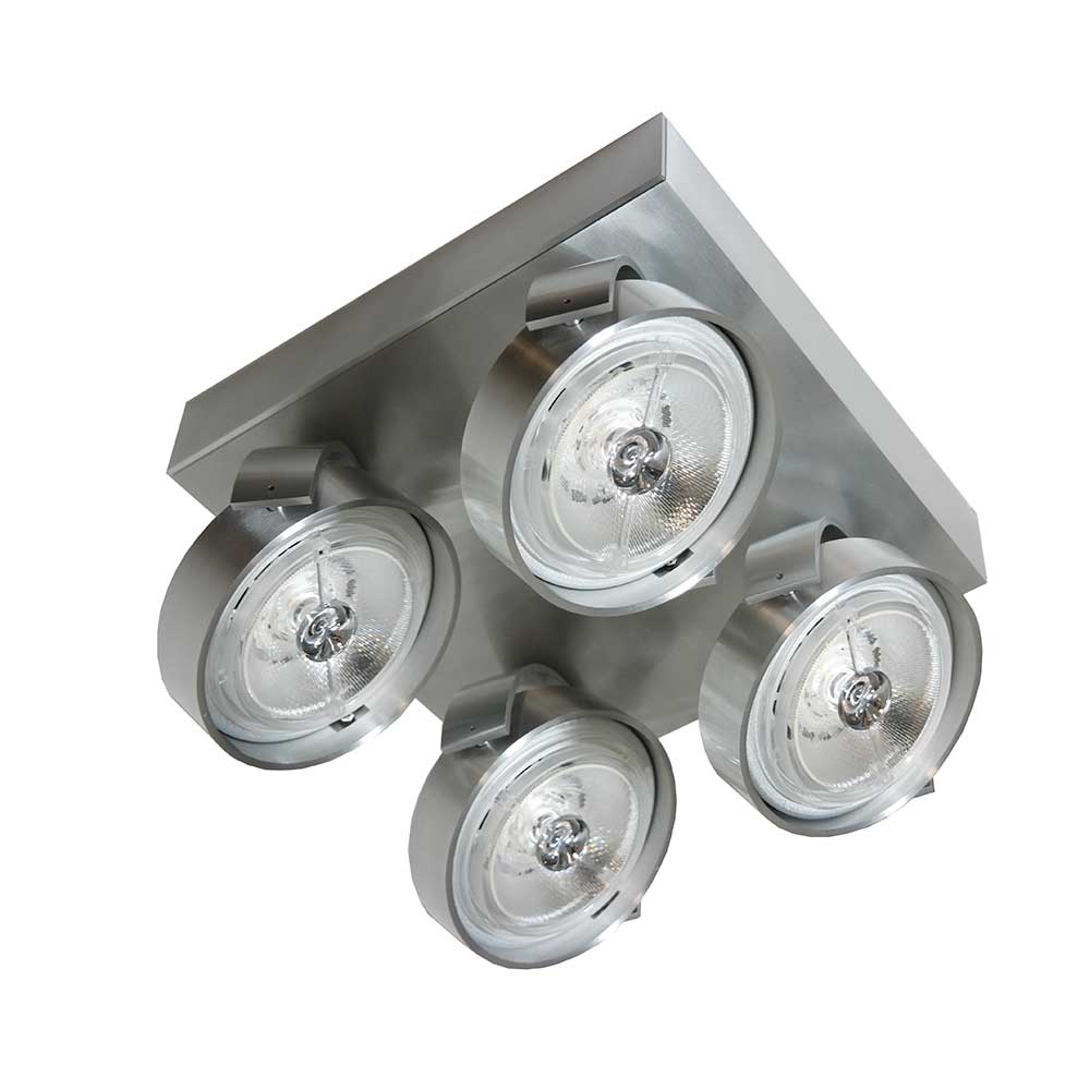 Artdelight Dutchess - Opbouwspot - 4 lichts - Vierkant - Aluminium