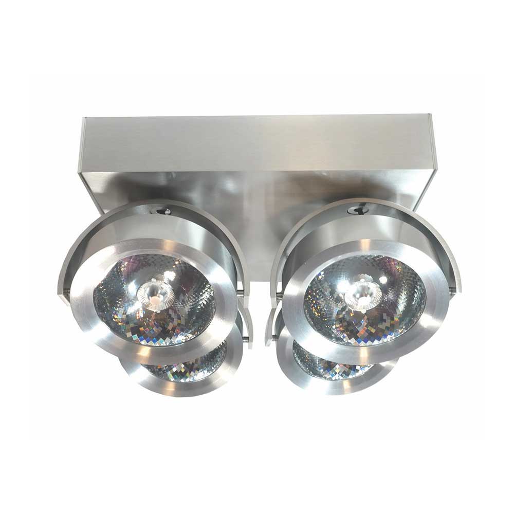 Artdelight Dutchess - Opbouwspot - LED - 4 lichts - Vierkant - Aluminium