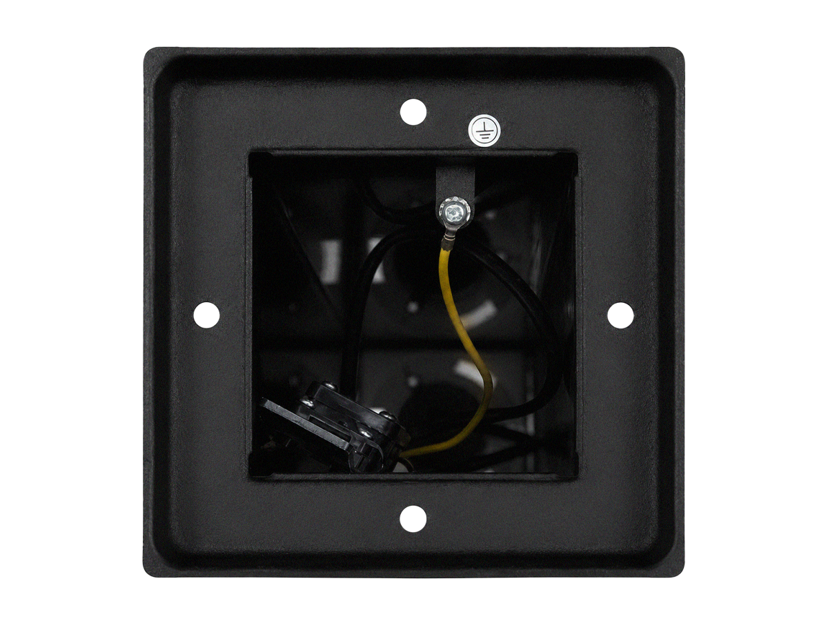 Tuinpaal CUBE vierkant zwart E27 80cm LITE
