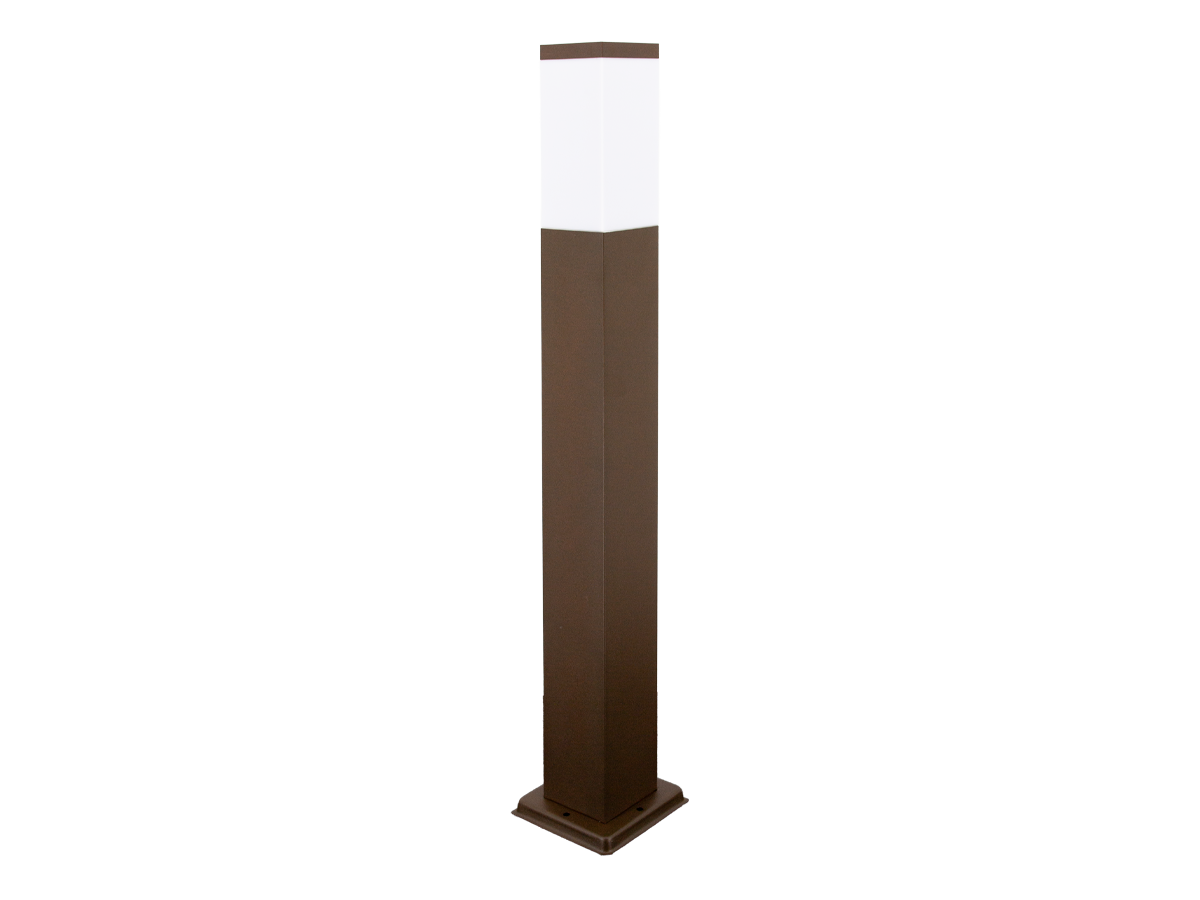 Tuinpaal CUBE vierkant corten E27 80cm LITE