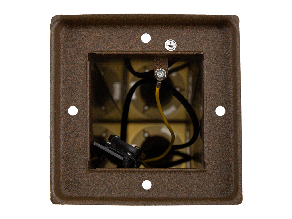 Tuinpaal CUBE vierkant corten E27 80cm LITE