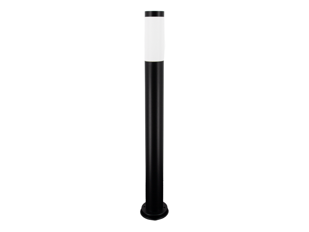 Tuinpaal CUBE rond zwart E27 80cm LITE