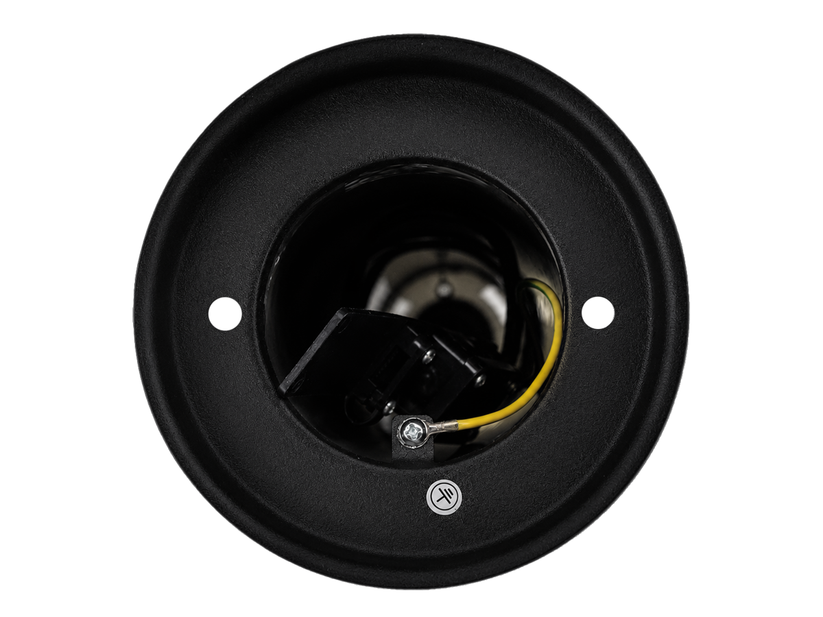 Tuinpaal CUBE rond zwart E27 80cm LITE