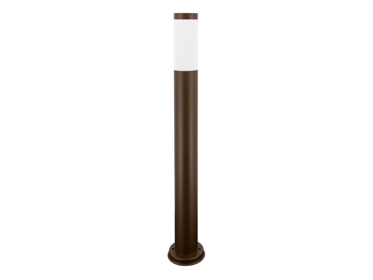 Tuinpaal CUBE rond corten E27 80cm LITE