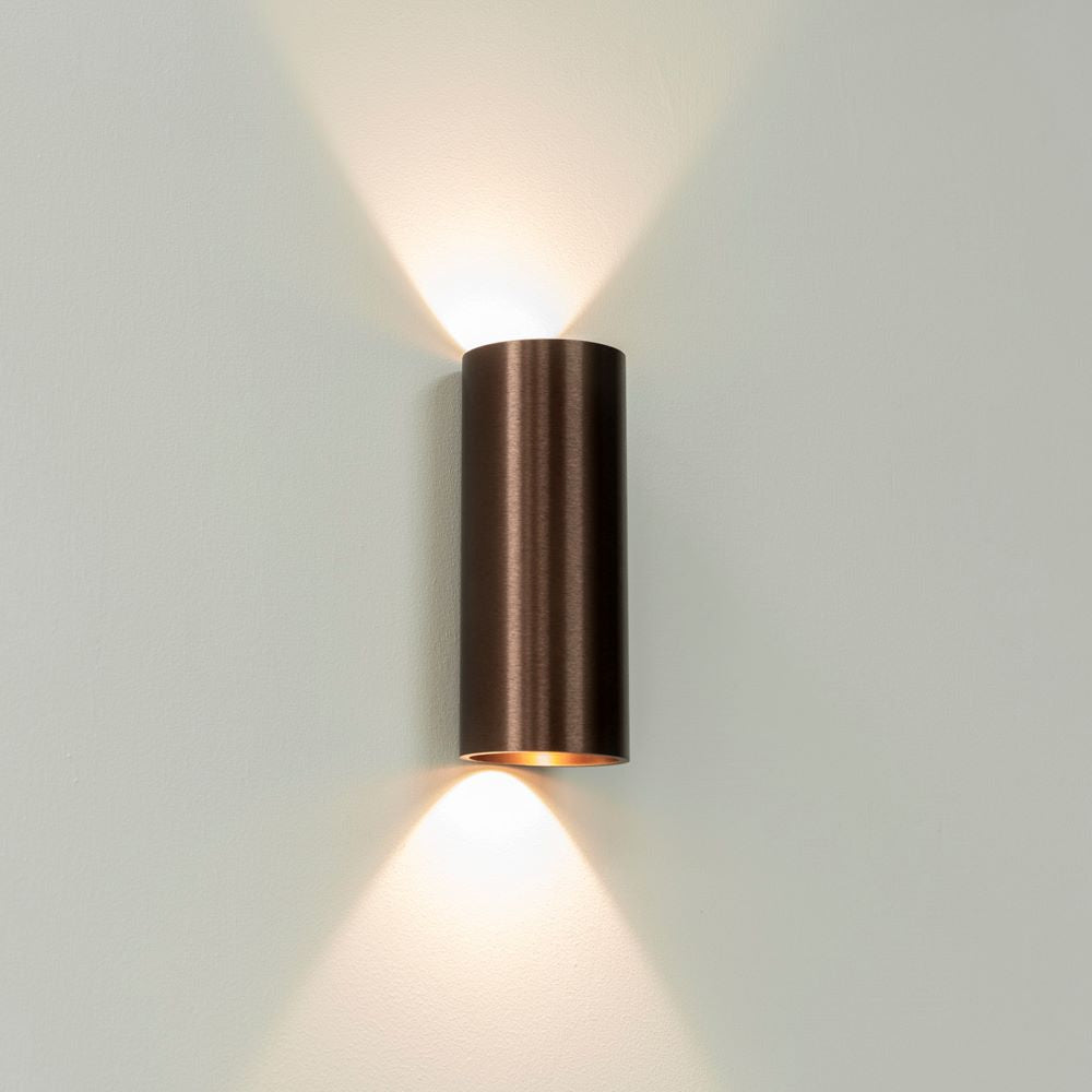 Artdelight Brody 2 - Wandlamp - Brons geborsteld