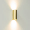 Artdelight Roulo 2 - Wandlamp - Mat goud