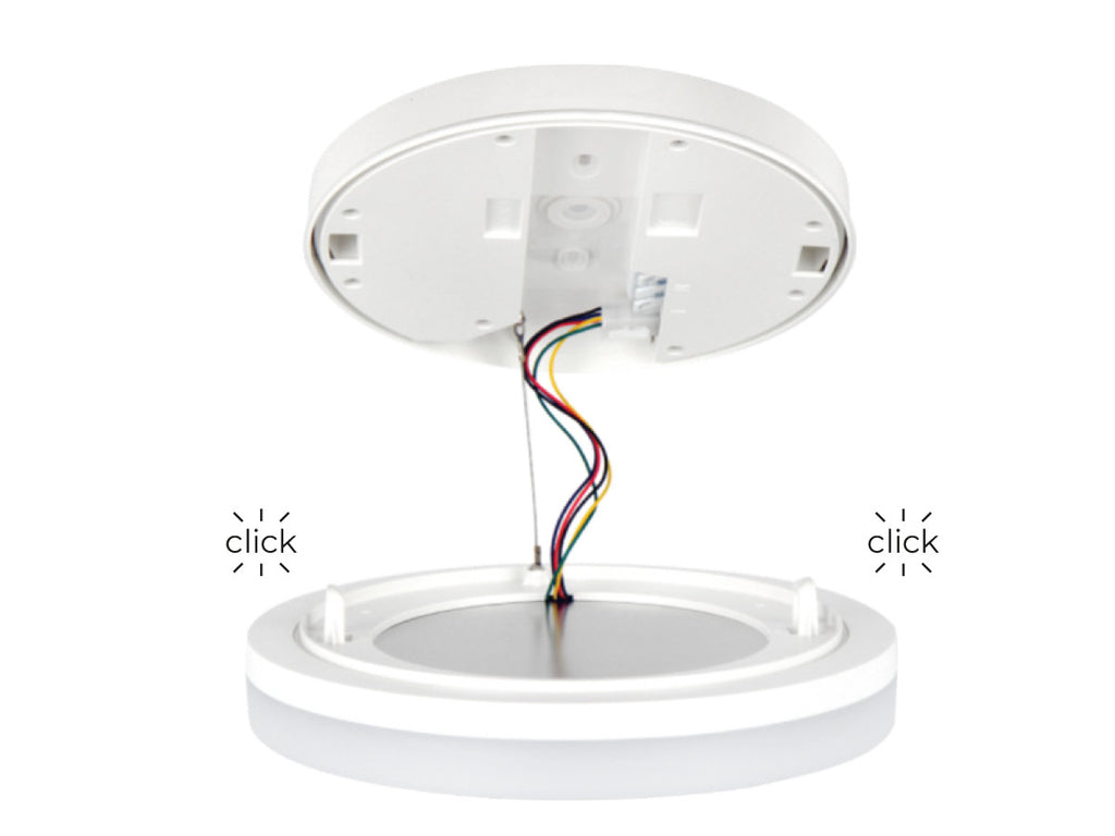 Plafonlamp ACTON 4000K 18W 2000lm rond IP54 wit PRIME bewegingssensor